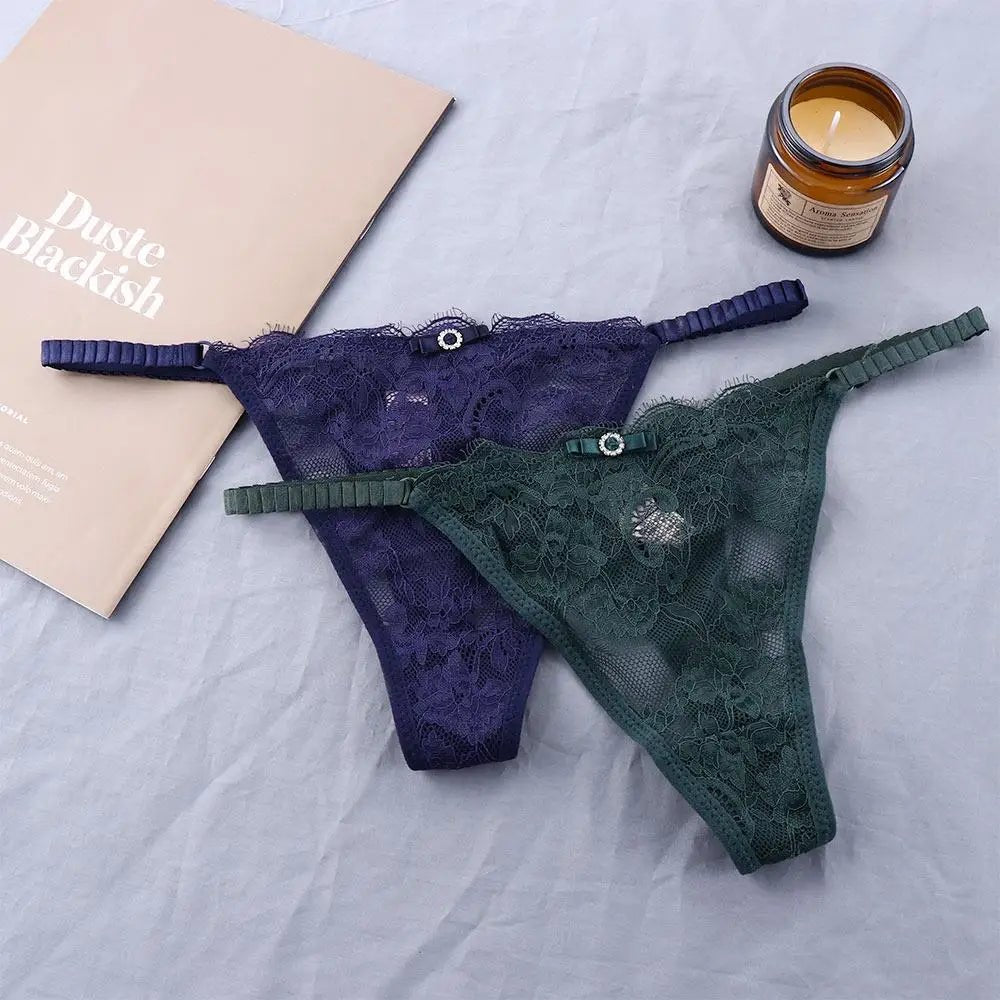 Sexy Underpant, Low Waist Girls. Panties, Flower G - strings, Female Briefs Lace Thong. - WAREHOUSE SHOP
