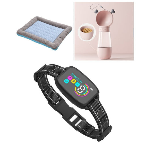 Smart Automatic Anti Barking Dog Collar Rechargeable Bark Stopper Stop Barking HD Digital Display IP67 Waterproof Collar For Dogs Pet Products - WAREHOUSE SHOP