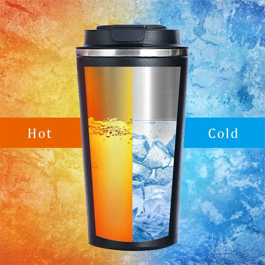 Smart Stainless Steel Coffee Tumbler Thermos Cup, Intelligent Temperature Display, Portable Travel Mug 380ml 510ml - WAREHOUSE SHOP