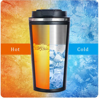 Smart Stainless Steel Coffee Tumbler Thermos Cup, Intelligent Temperature Display, Portable Travel Mug 380ml 510ml - WAREHOUSE SHOP