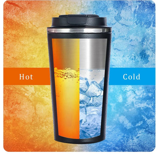 Smart Stainless Steel Coffee Tumbler Thermos Cup, Intelligent Temperature Display, Portable Travel Mug 380ml 510ml - WAREHOUSE SHOP