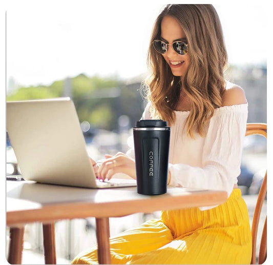 Smart Stainless Steel Coffee Tumbler Thermos Cup, Intelligent Temperature Display, Portable Travel Mug 380ml 510ml - WAREHOUSE SHOP