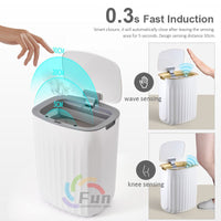 Smart Trash Can With Lid For Bedroom And Living Room Kitchen Storage Box Trash Can Induction Small Car Box Automatic Smart Dustbin Smart Trash Bin - WAREHOUSE SHOP