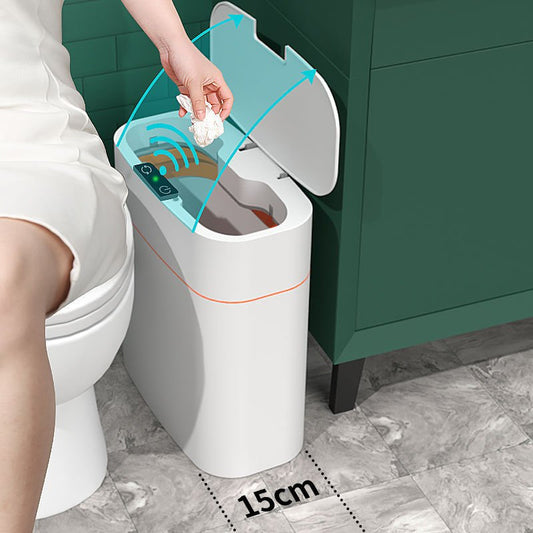 Smart Trash Can With Lid For Bedroom And Living Room Kitchen Storage Box Trash Can Induction Small Car Box Automatic Smart Dustbin Smart Trash Bin - WAREHOUSE SHOP