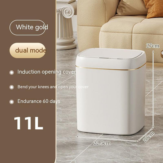Smart Trash Can With Lid For Bedroom And Living Room Kitchen Storage Box Trash Can Induction Small Car Box Automatic Smart Dustbin Smart Trash Bin - WAREHOUSE SHOP