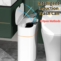 Smart Trash Can With Lid For Bedroom And Living Room Kitchen Storage Box Trash Can Induction Small Car Box Automatic Smart Dustbin Smart Trash Bin - WAREHOUSE SHOP