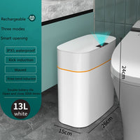 Smart Trash Can With Lid For Bedroom And Living Room Kitchen Storage Box Trash Can Induction Small Car Box Automatic Smart Dustbin Smart Trash Bin - WAREHOUSE SHOP