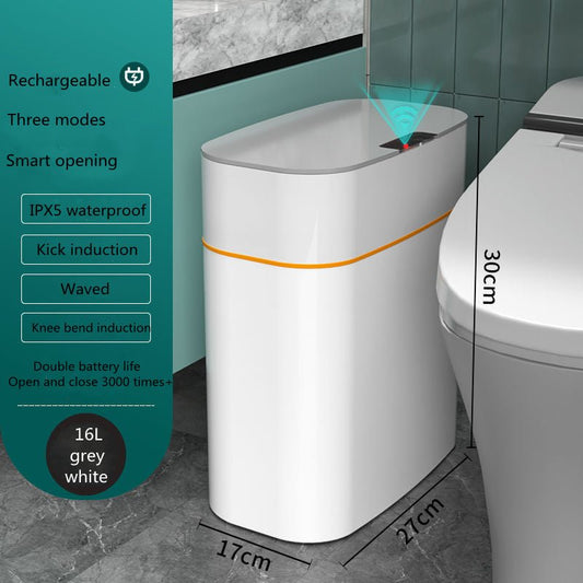 Smart Trash Can With Lid For Bedroom And Living Room Kitchen Storage Box Trash Can Induction Small Car Box Automatic Smart Dustbin Smart Trash Bin - WAREHOUSE SHOP