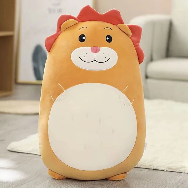 Soft & cuddly squish pillow plush toys — unicorn, dinosaur, lion, bunny & more. 45–60cm cushions for comfort & smiles. - WAREHOUSE SHOP