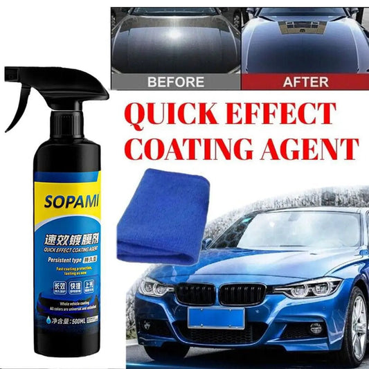 Sopami Car Coating Spray Nano Ceramic Quick Effect Car Coating Agent Spray Quick Coat Car Wax Polish Spray Car Protection - WAREHOUSE SHOP
