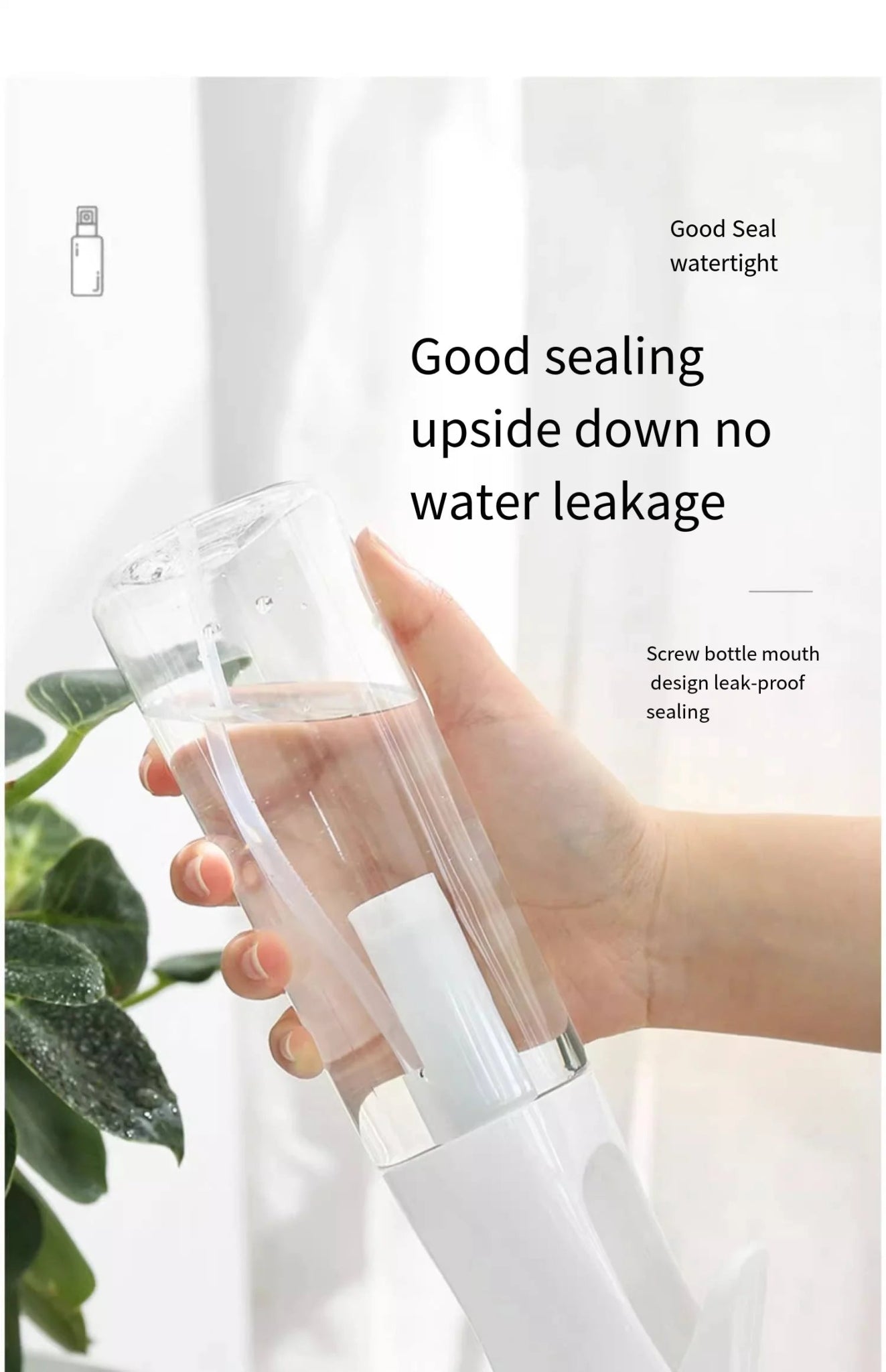 Spray bottle continuous high pressure water refill dilution fine mist atomizing spray bottle pressed refill water bottle size op - WAREHOUSE SHOP