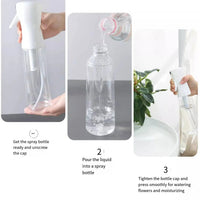 Spray bottle continuous high pressure water refill dilution fine mist atomizing spray bottle pressed refill water bottle size op - WAREHOUSE SHOP