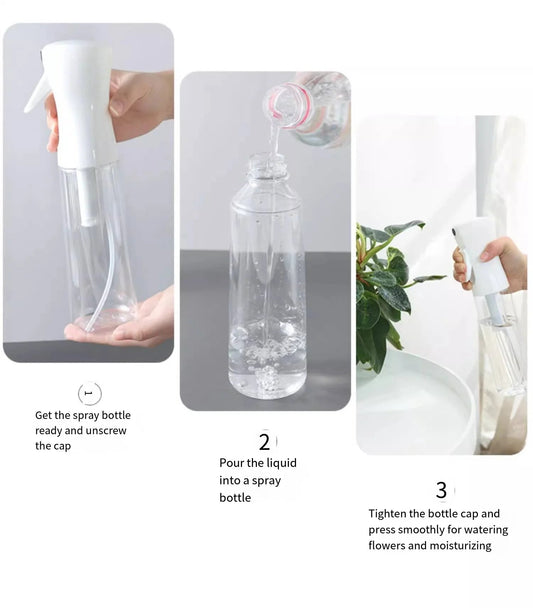 Spray bottle continuous high pressure water refill dilution fine mist atomizing spray bottle pressed refill water bottle size op - WAREHOUSE SHOP