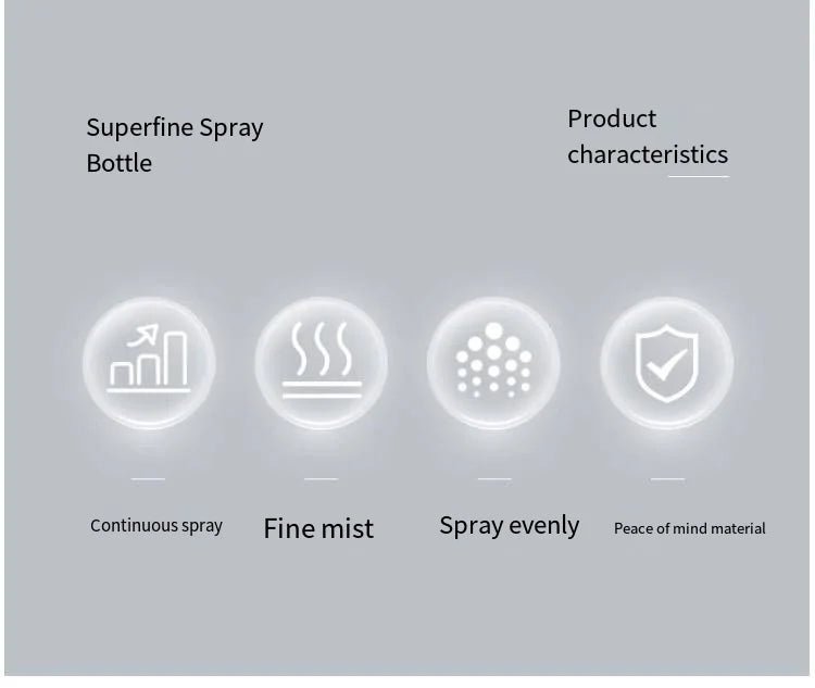 Spray bottle continuous high pressure water refill dilution fine mist atomizing spray bottle pressed refill water bottle size op - WAREHOUSE SHOP