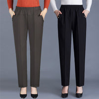 Spring And Autumn Middle - aged Mom Pants Straight - leg Trousers - WAREHOUSE SHOP