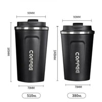 Stainless Steel Smart Coffee Tumbler Thermos Cup with Intelligent Temperature Display Portable Travel Mug 380ml 510ml - WAREHOUSE SHOP