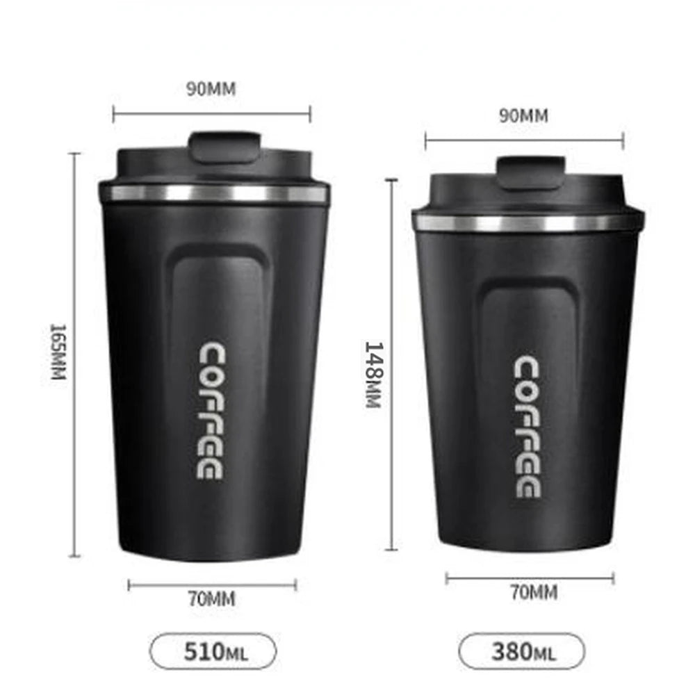 Stainless Steel Smart Coffee Tumbler Thermos Cup with Intelligent Temperature Display Portable Travel Mug 380ml 510ml - WAREHOUSE SHOP