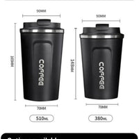 Stainless Steel Smart Coffee Tumbler Thermos Cup with Intelligent Temperature Display Portable Travel Mug 380ml 510ml - WAREHOUSE SHOP