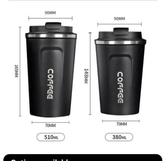 Stainless Steel Smart Coffee Tumbler Thermos Cup with Intelligent Temperature Display Portable Travel Mug 380ml 510ml - WAREHOUSE SHOP
