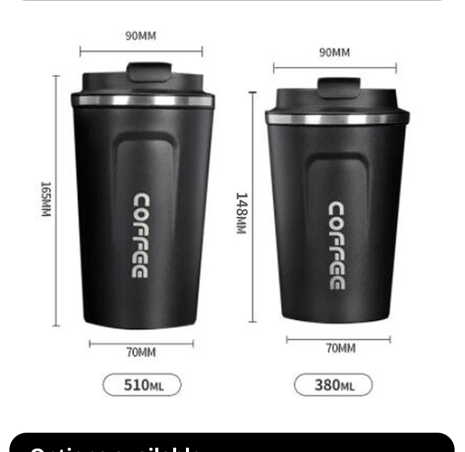 Stainless Steel Smart Coffee Tumbler Thermos Cup with Intelligent Temperature Display Portable Travel Mug 380ml 510ml - WAREHOUSE SHOP