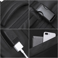 Stylish BANGE Travel Backpack – Business Laptop Backpack 17.3” Expandable, Waterproof, USB Charging, Large Capacity - WAREHOUSE SHOP