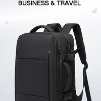 Stylish BANGE Travel Backpack – Business Laptop Backpack 17.3” Expandable, Waterproof, USB Charging, Large Capacity - WAREHOUSE SHOP