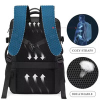 Stylish BANGE Travel Backpack – Business Laptop Backpack 17.3” Expandable, Waterproof, USB Charging, Large Capacity - WAREHOUSE SHOP