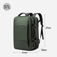 Stylish BANGE Travel Backpack – Business Laptop Backpack 17.3” Expandable, Waterproof, USB Charging, Large Capacity - WAREHOUSE SHOP
