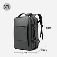 Stylish BANGE Travel Backpack – Business Laptop Backpack 17.3” Expandable, Waterproof, USB Charging, Large Capacity - WAREHOUSE SHOP