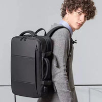 Stylish BANGE Travel Backpack – Business Laptop Backpack 17.3” Expandable, Waterproof, USB Charging, Large Capacity - WAREHOUSE SHOP