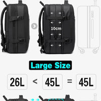Stylish BANGE Travel Backpack – Business Laptop Backpack 17.3” Expandable, Waterproof, USB Charging, Large Capacity - WAREHOUSE SHOP