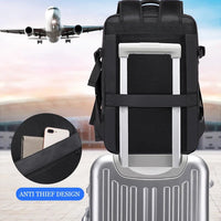 Stylish BANGE Travel Backpack – Business Laptop Backpack 17.3” Expandable, Waterproof, USB Charging, Large Capacity - WAREHOUSE SHOP