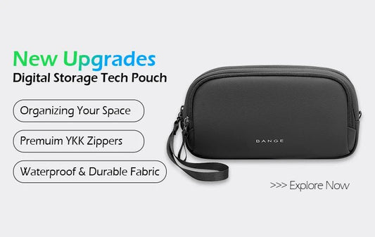 Stylish BANGE Travel Backpack – Business Laptop Backpack 17.3” Expandable, Waterproof, USB Charging, Large Capacity - WAREHOUSE SHOP