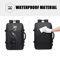 Stylish BANGE Travel Backpack – Business Laptop Backpack 17.3” Expandable, Waterproof, USB Charging, Large Capacity - WAREHOUSE SHOP