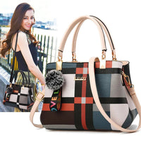 Stylish women’s designer handbag in PU leather with hairball detail, versatile crossbody and top - handle design, perfect for daily use. - WAREHOUSE SHOP