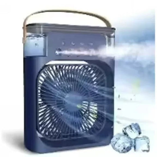 Summer Multifunctional Desktop Fan Air Humidifier Five - hole Spray Fan 3 In 1 Silent Air Cooler Portable Practical Cooling Fan - WAREHOUSE SHOP