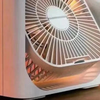 Summer Multifunctional Desktop Fan Air Humidifier Five - hole Spray Fan 3 In 1 Silent Air Cooler Portable Practical Cooling Fan - WAREHOUSE SHOP