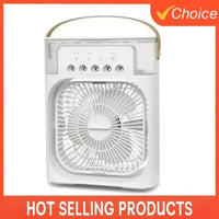 Summer Multifunctional Desktop Fan Air Humidifier Five - hole Spray Fan 3 In 1 Silent Air Cooler Portable Practical Cooling Fan - WAREHOUSE SHOP