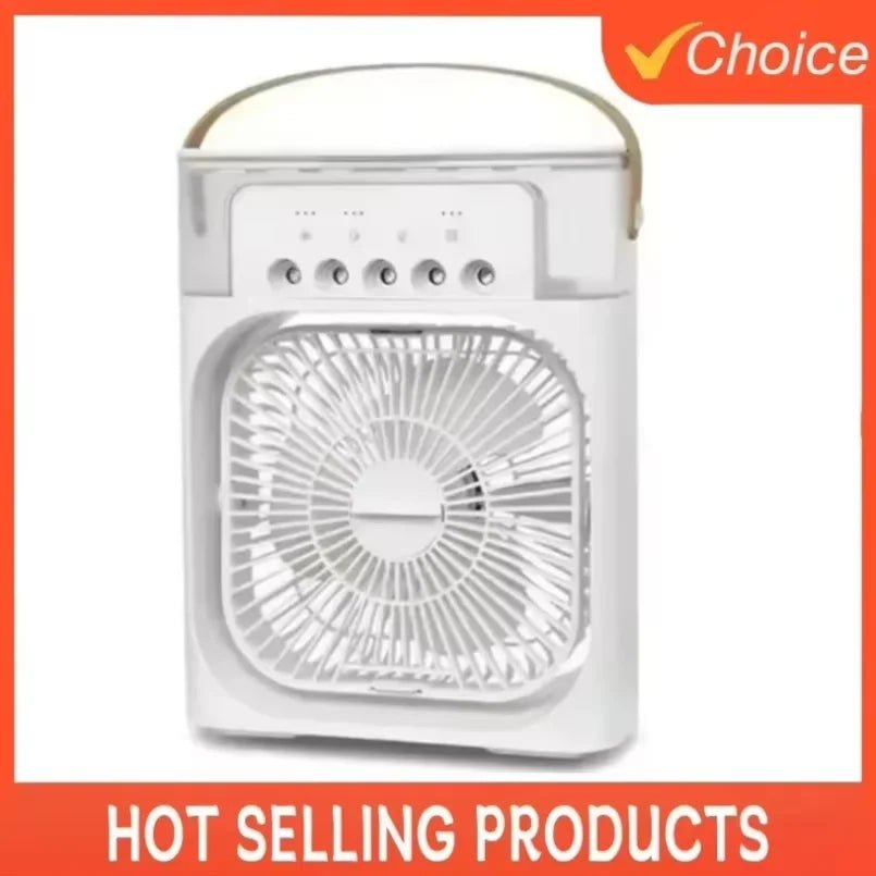 Summer Multifunctional Desktop Fan Air Humidifier Five - hole Spray Fan 3 In 1 Silent Air Cooler Portable Practical Cooling Fan - WAREHOUSE SHOP