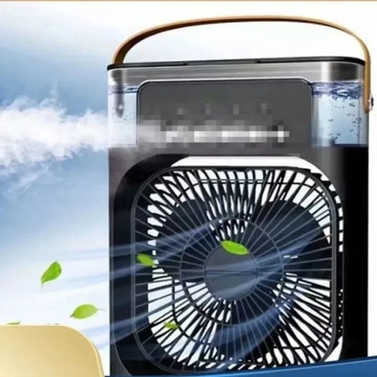 Summer Multifunctional Desktop Fan Air Humidifier Five - hole Spray Fan 3 In 1 Silent Air Cooler Portable Practical Cooling Fan - WAREHOUSE SHOP