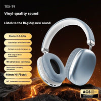 TEX - T9 Bluetooth Headset Wireless Headphone Head - mounted - WAREHOUSE SHOP