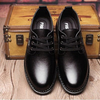The new shoes shoes fall men's business casual shoes men shoes shoes round British Dad - WAREHOUSE SHOP