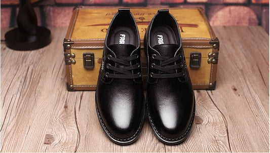 The new shoes shoes fall men's business casual shoes men shoes shoes round British Dad - WAREHOUSE SHOP