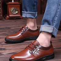 The new shoes shoes fall men's business casual shoes men shoes shoes round British Dad - WAREHOUSE SHOP