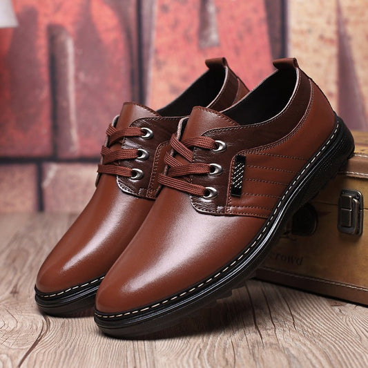 The new shoes shoes fall men's business casual shoes men shoes shoes round British Dad - WAREHOUSE SHOP
