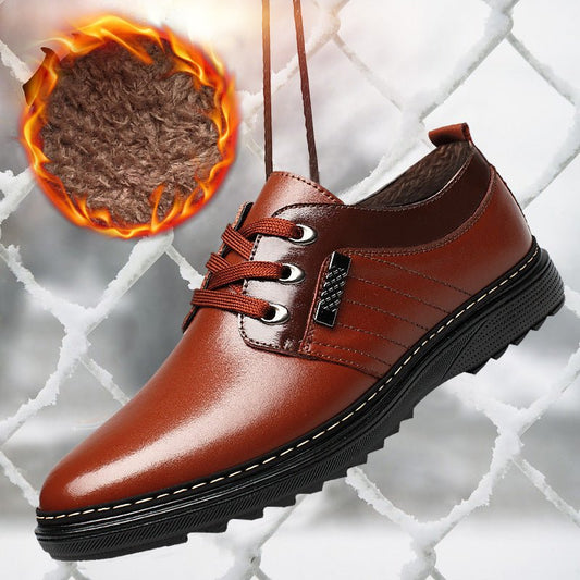 The new shoes shoes fall men's business casual shoes men shoes shoes round British Dad - WAREHOUSE SHOP