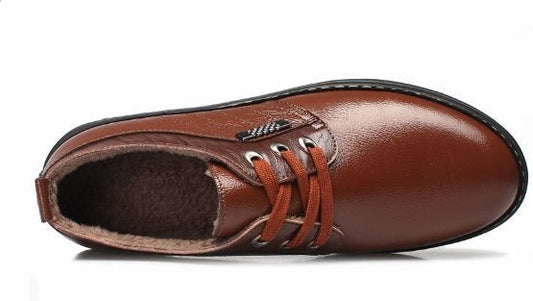 The new shoes shoes fall men's business casual shoes men shoes shoes round British Dad - WAREHOUSE SHOP
