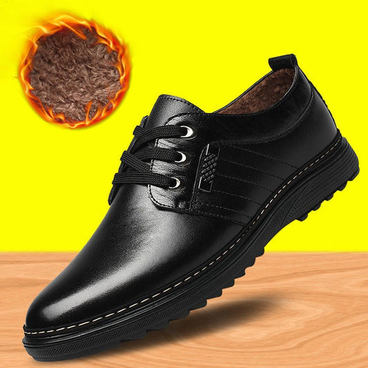 The new shoes shoes fall men's business casual shoes men shoes shoes round British Dad - WAREHOUSE SHOP