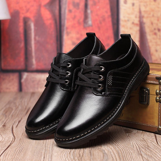 The new shoes shoes fall men's business casual shoes men shoes shoes round British Dad - WAREHOUSE SHOP