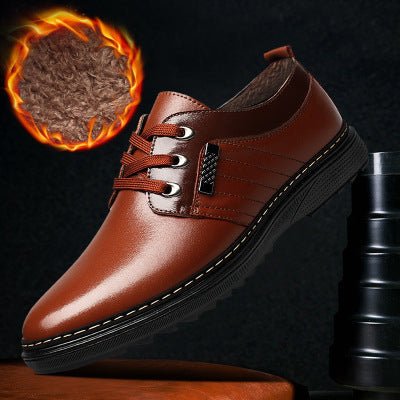The new shoes shoes fall men's business casual shoes men shoes shoes round British Dad - WAREHOUSE SHOP